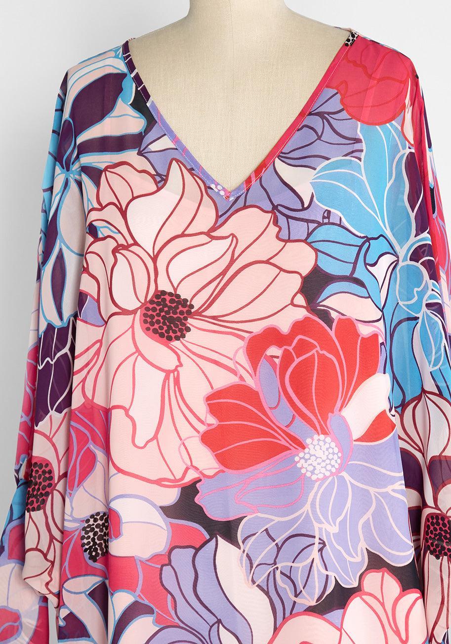 Bright and Splashy Maxi Dress Product Image