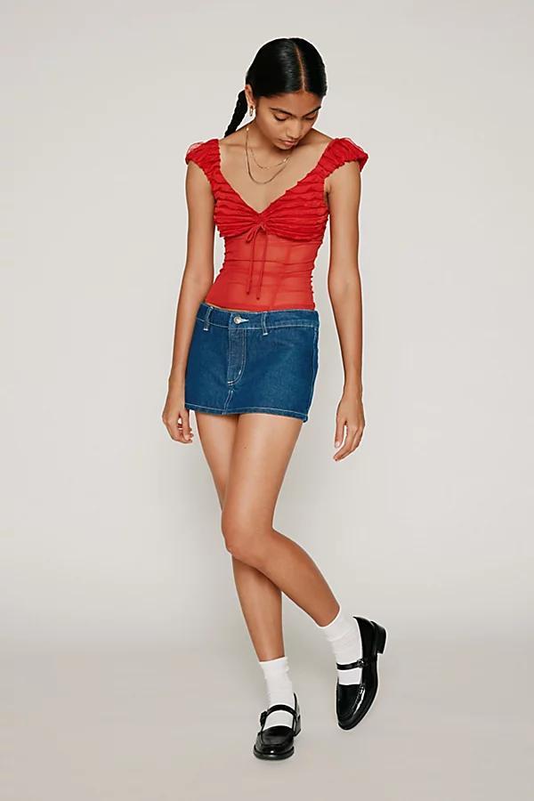 Kimchi Blue Dalilah Lace Cropped Top Womens at Urban Outfitters Product Image