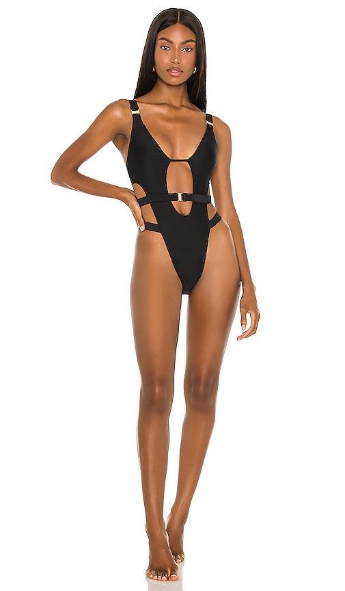 Michael Costello x REVOLVE Domico One Piece in Black. Product Image