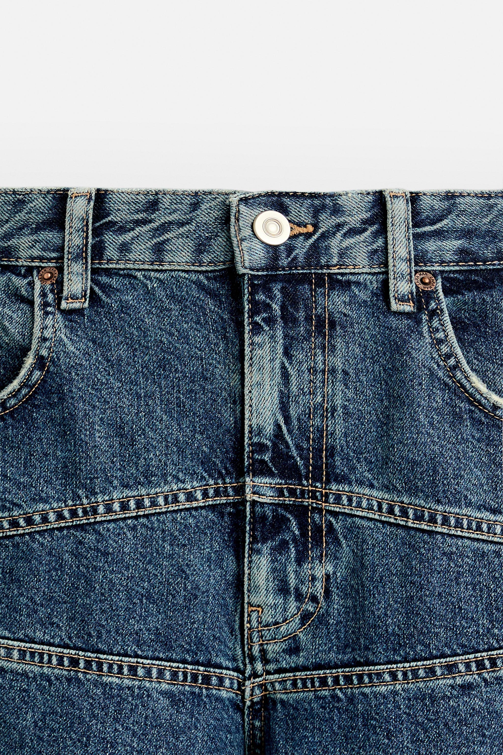 STRAIGHT FIT SEAM JEANS Product Image