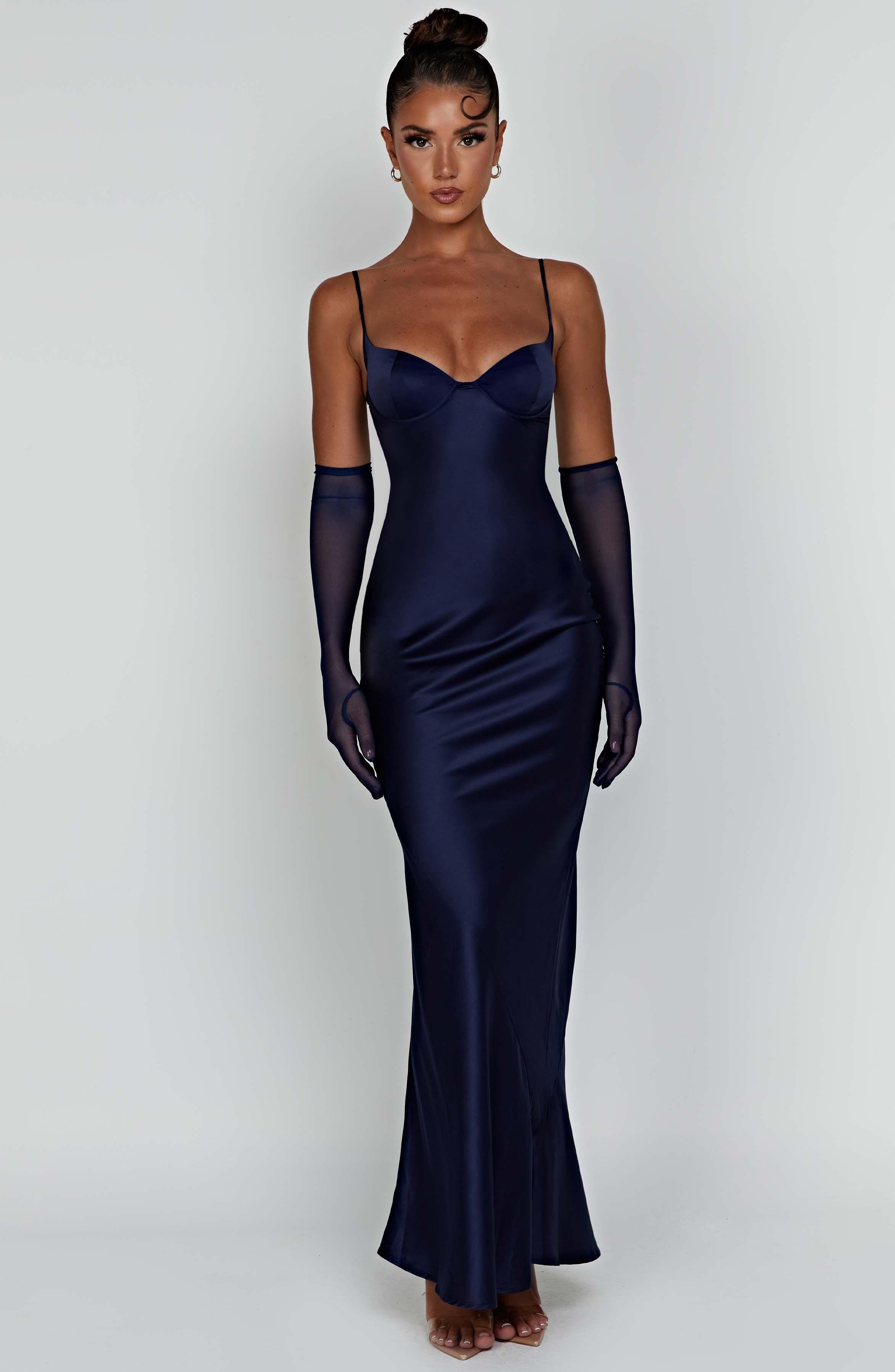 Athena Maxi Dress - Navy Product Image