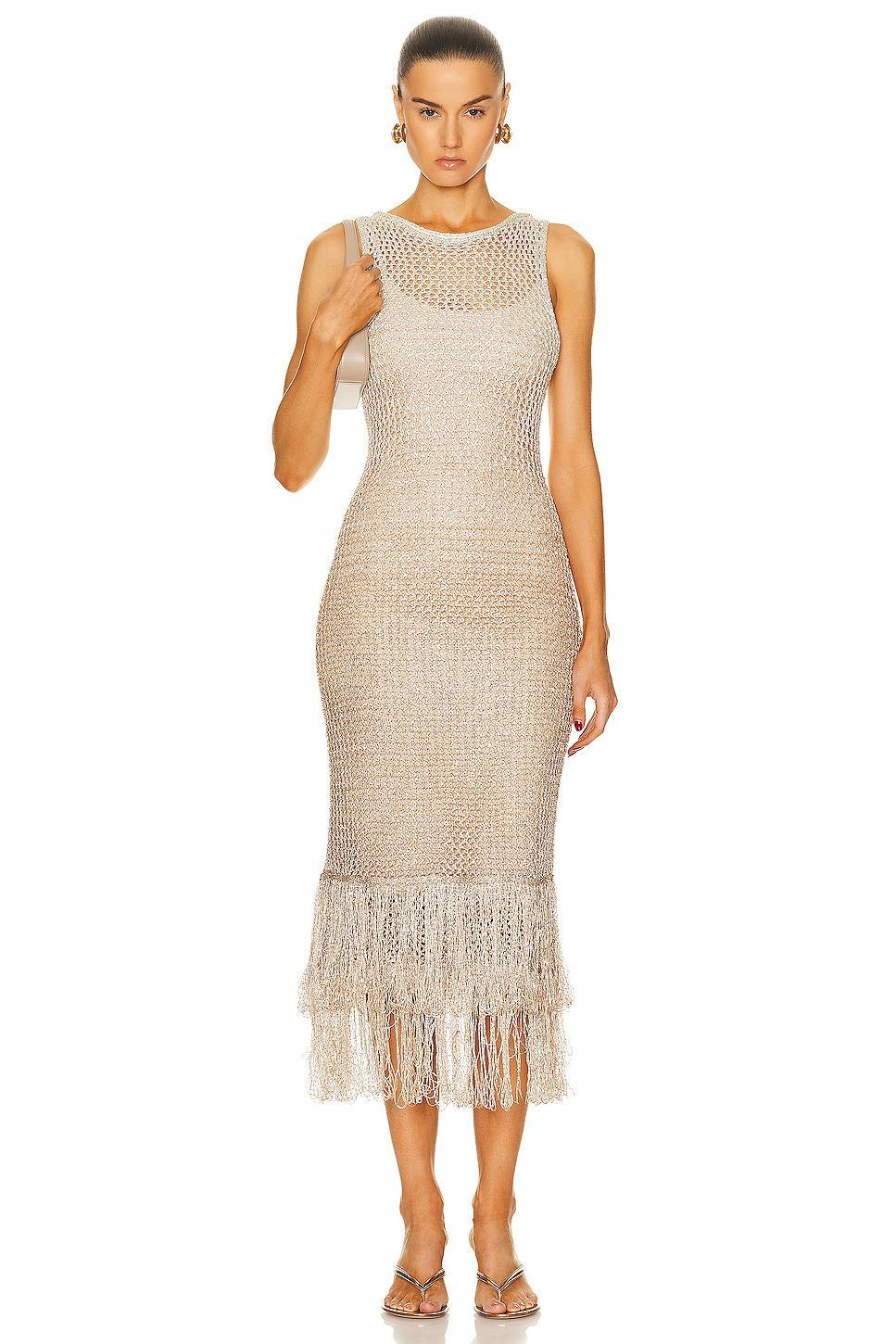 Staud Constanza Dress in Beige product image