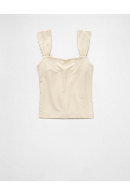 AE Cropped Square-Neck Tank Top Women's Product Image