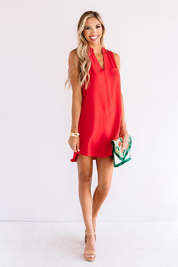 Fly By Shift Dress In Red product image