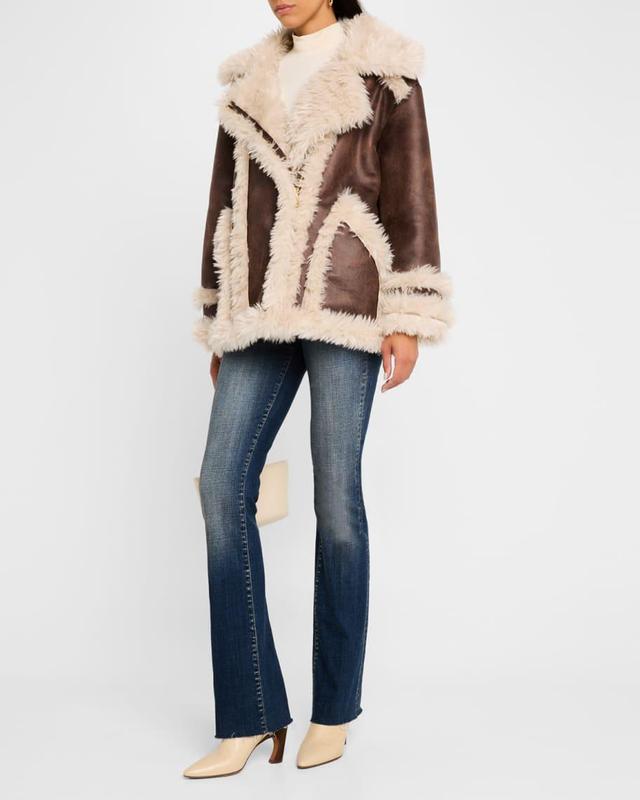 Hal Faux Shearling Coat Product Image