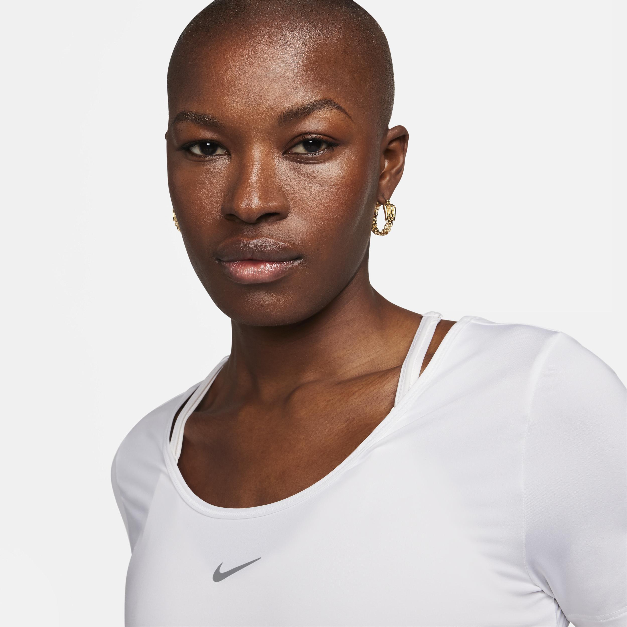 Nike Women's One Classic Dri-FIT Short-Sleeve Cropped Twist Top Product Image