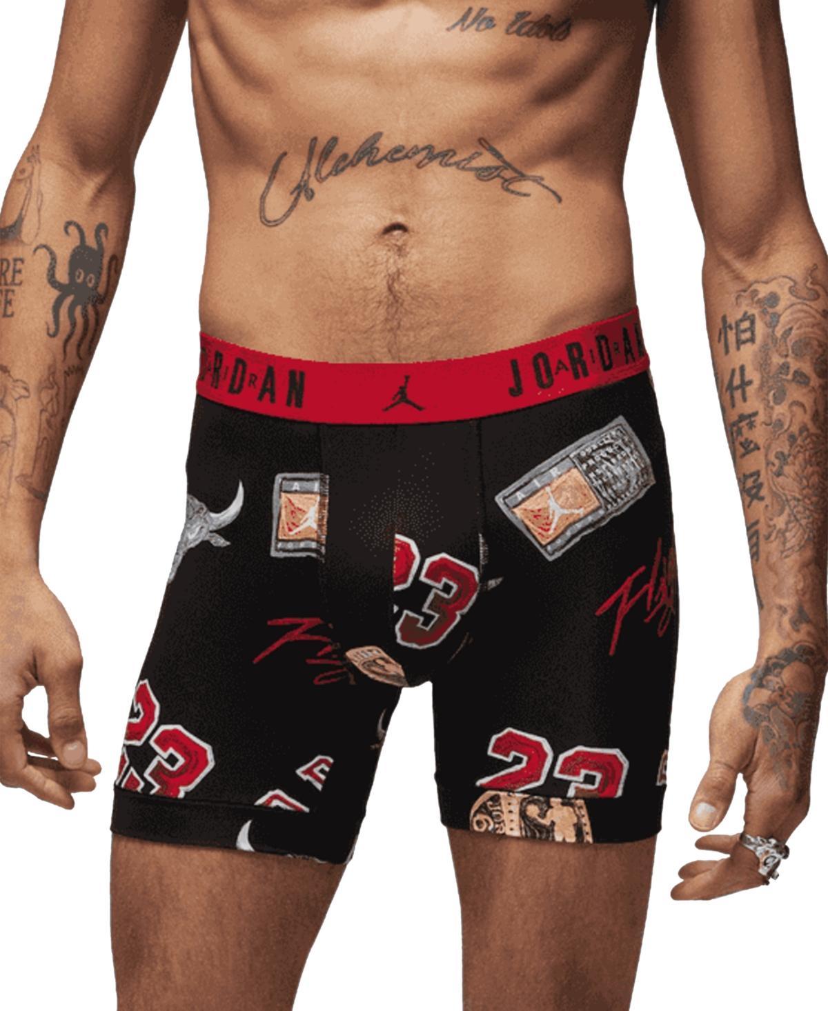 Jordan Mens 2-Pack Mj Essentials Poly Dri-fit Printed Boxer Briefs Product Image