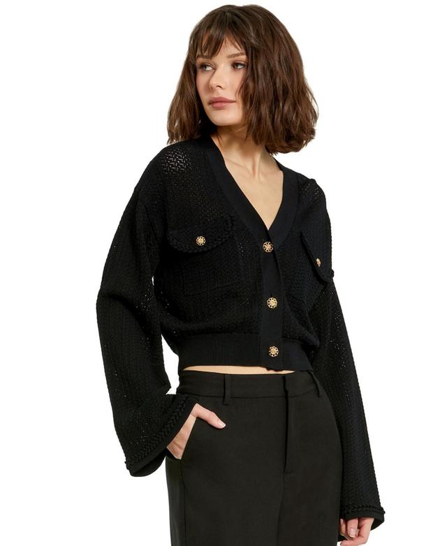 Womens Flap Pocket Cardigan Product Image