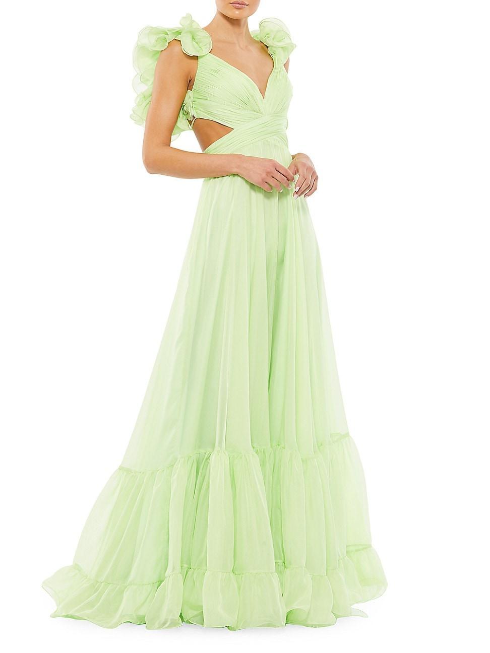 Womens Ieena Cutout Chiffon Gown Product Image