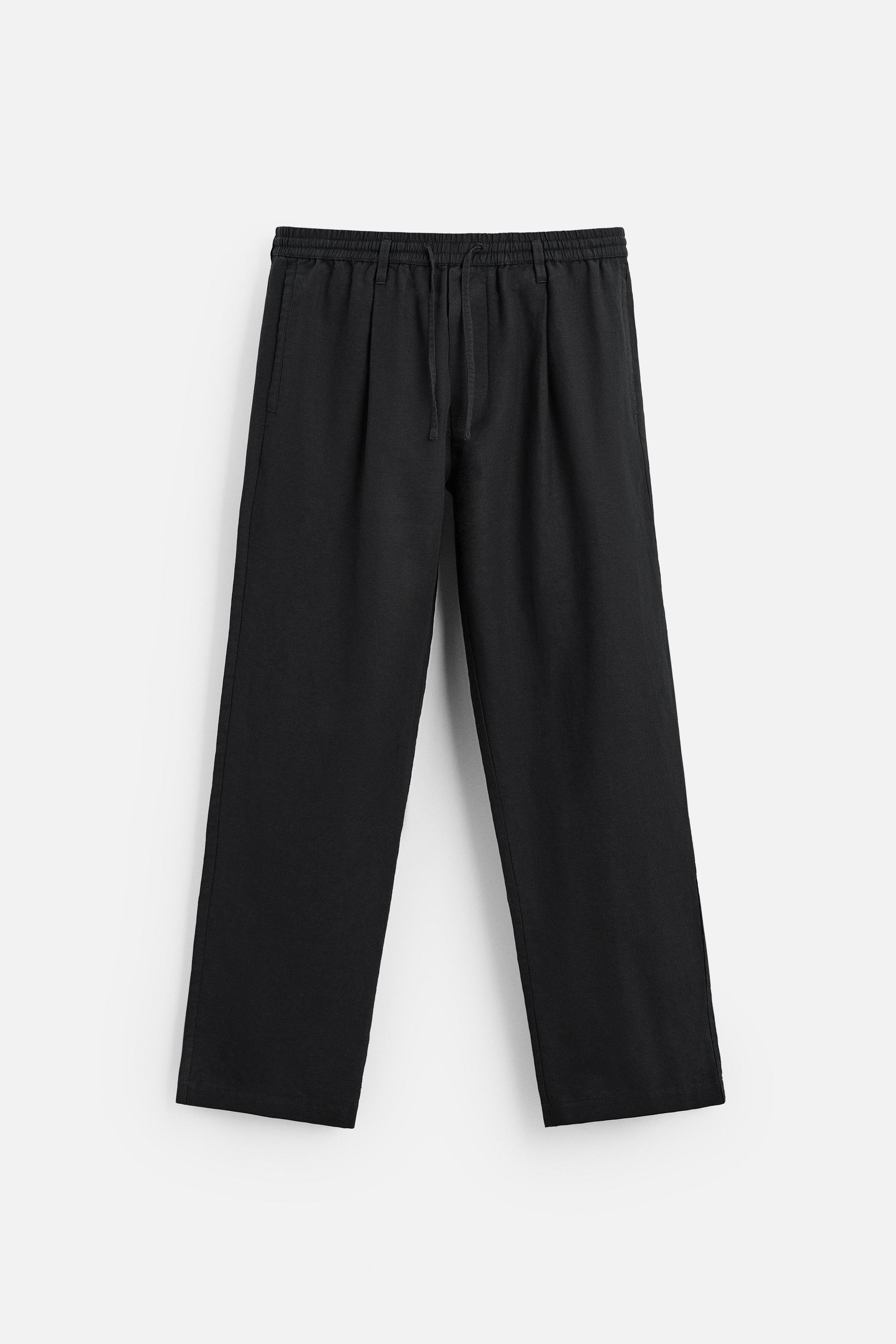 RELAXED FIT LINEN - COTTON PANTS Product Image