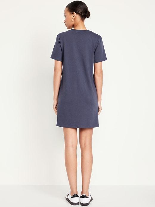 Crew-Neck Mini T-Shirt Dress Product Image