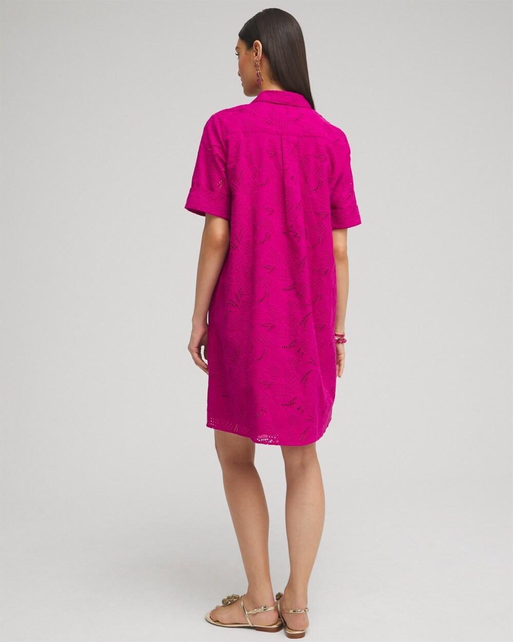 Eyelet Shirt Dress Product Image