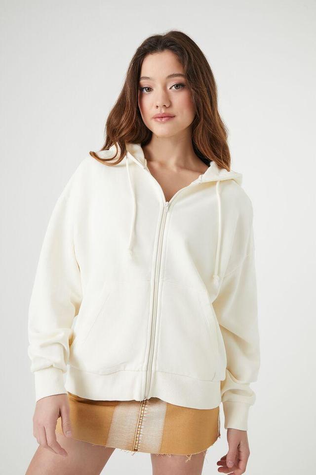 French Terry Zip-Up Hoodie | Forever 21 Product Image