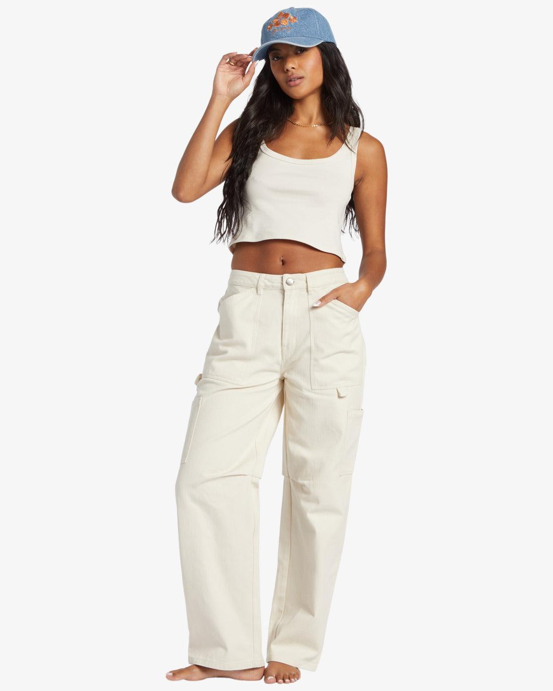 Leia Cargo Pants - White Cap Female Product Image