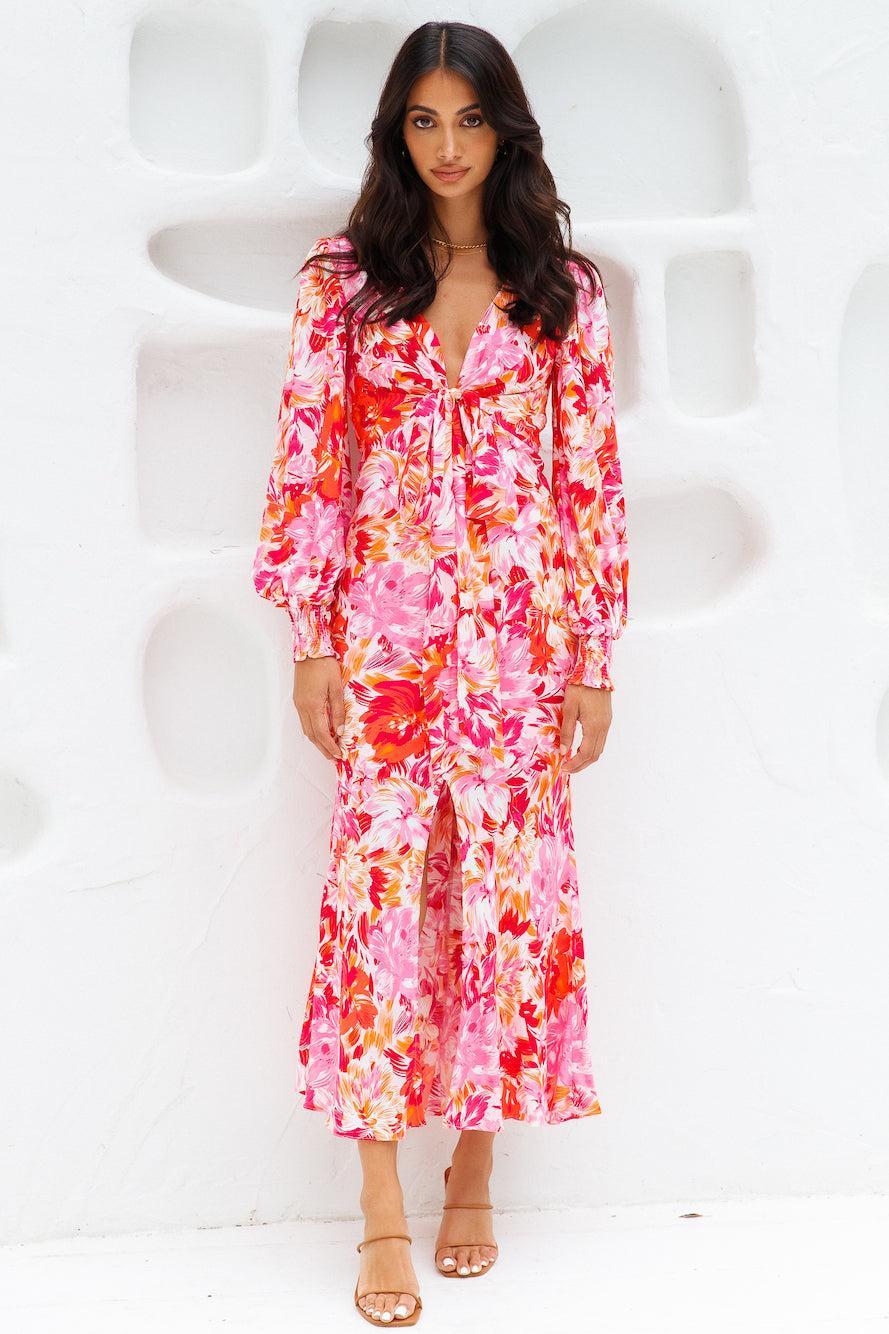 Flowery Thoughts Midi Dress Floral Product Image