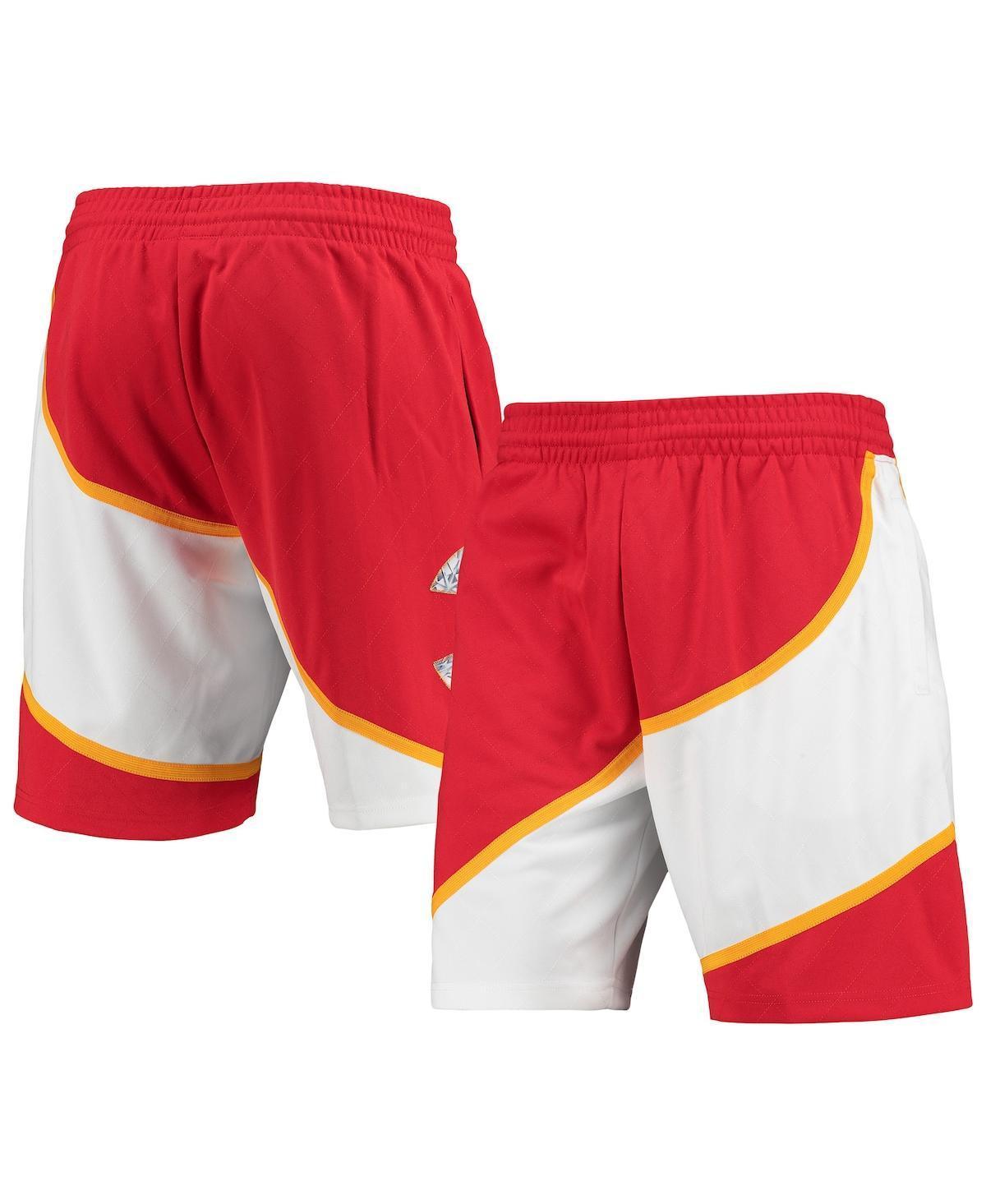 Mens Mitchell & Ness Red Atlanta Hawks 1986 Hardwood Classics 75th Anniversary Swingman Shorts Product Image