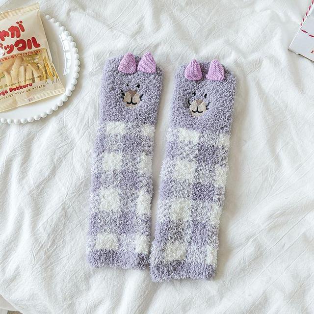 Cartoon Fleece Socks Product Image