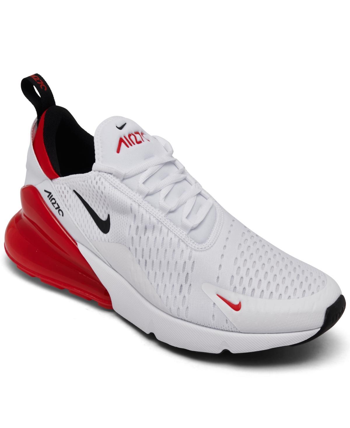 Nike Mens Air Max 270 Casual Sneakers from Finish Line - White/UniversityRed Product Image