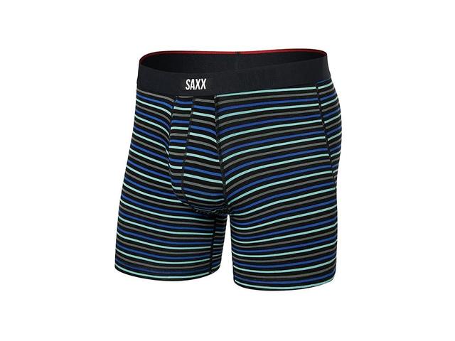 SAXX UNDERWEAR Vibe Xtra Super Soft Boxer Brief Fly (Gent's Stripe/Sport ) Men's Underwear Product Image