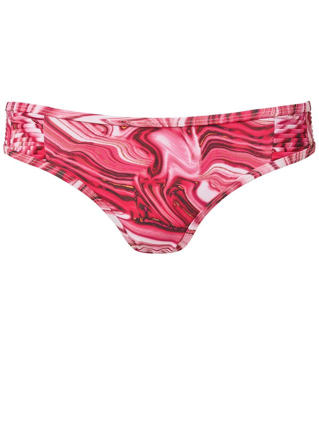 Pleated Low-Rise Bottom - Red Agate Product Image