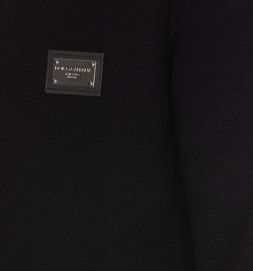 Brand Tag Cardigan In Black Product Image