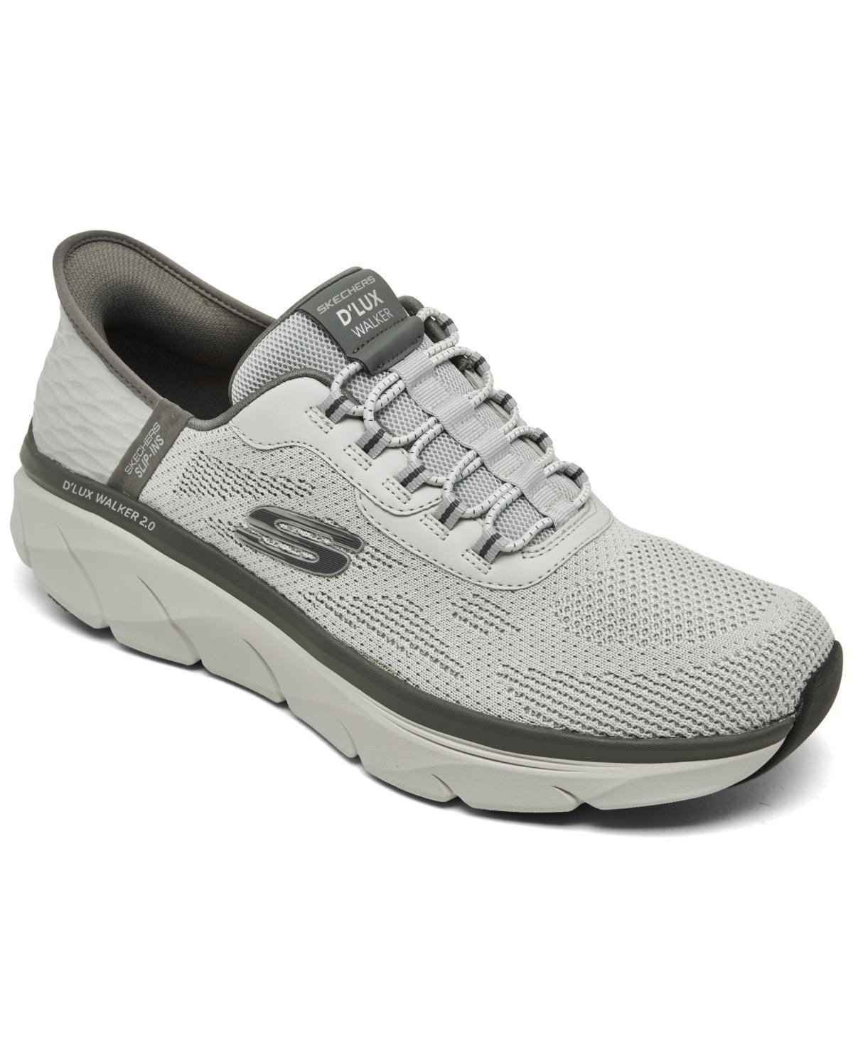 Skechers Mens Slip-Ins Rf DLux Walker 2.0 - Resonate Walking Sneakers from Finish Line - Gycc-gray/ Product Image