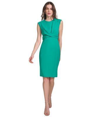 Petite Twist-Front Sheath Dress Product Image