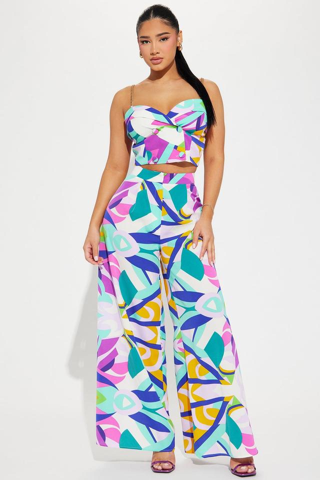 Sunsets With Me Pant Set - Multi Color Product Image