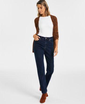 Style & Co Womens High Rise Straight-Leg Jeans, Regular, Short and Long Lengths, Created for Macys Product Image