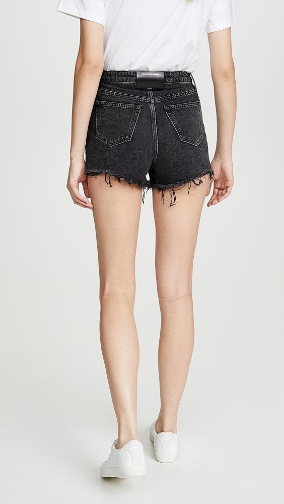 Alexander Wang Bite Grey Aged Shorts | Shopbop Product Image