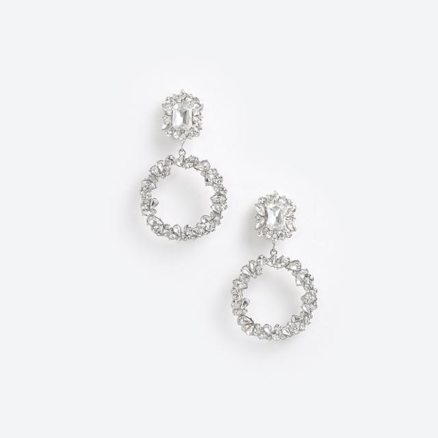 Crystal Hoop Earrings Product Image