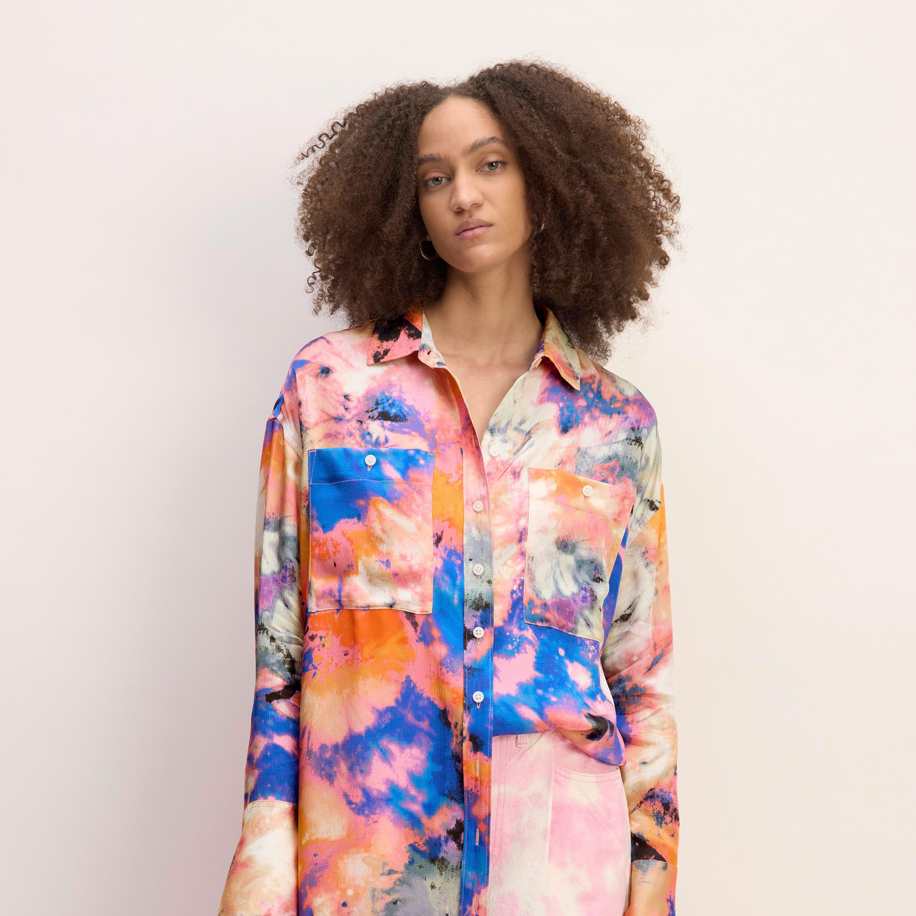 Womens Everlane x Marques Almeida Satin Tie-Dye Shirt by Everlane Product Image