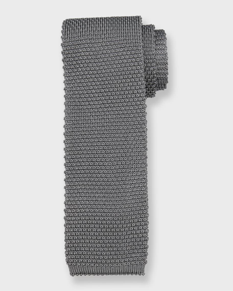 Men's Silk-Cotton Knit Tie Product Image