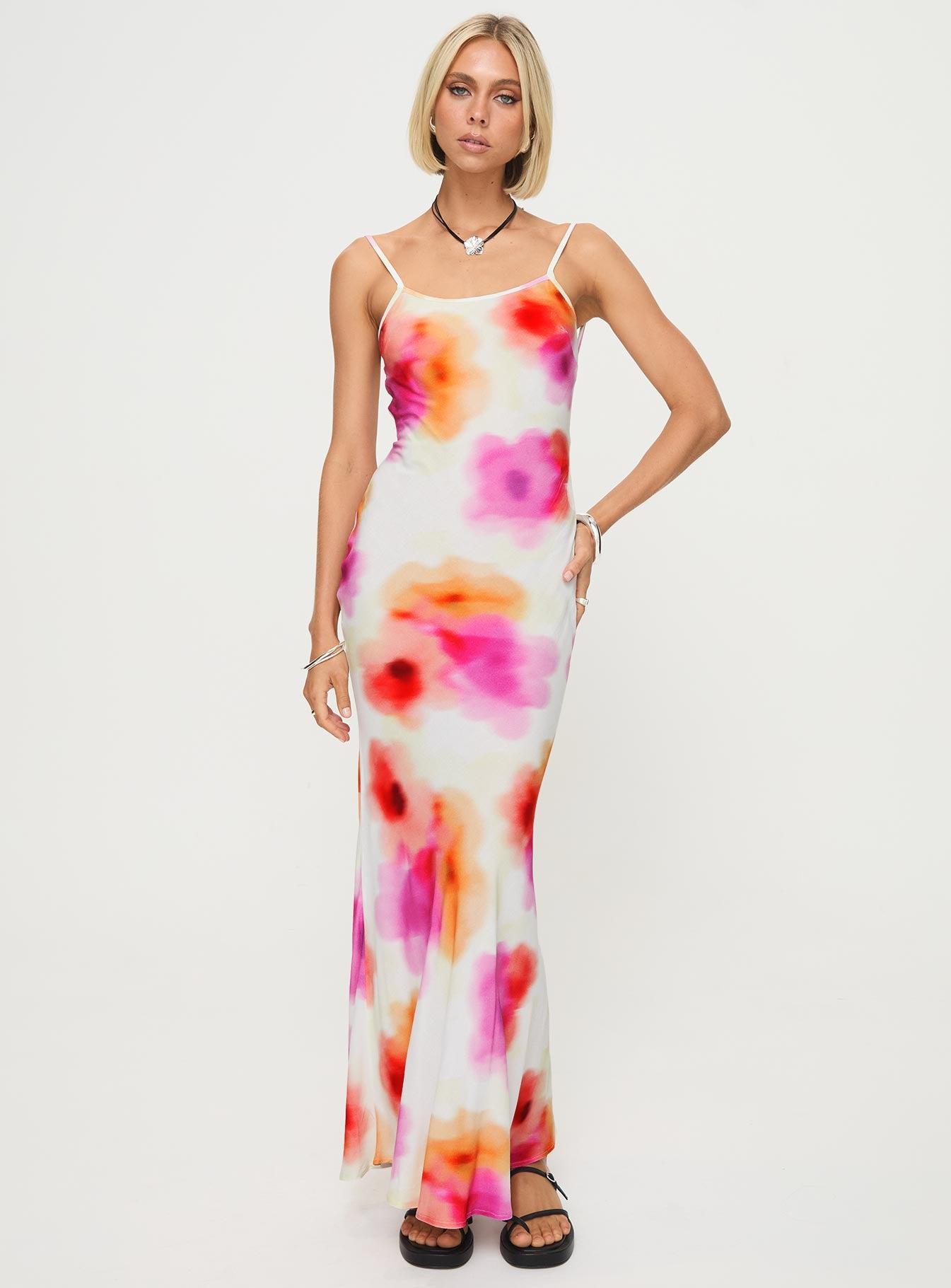 Luncheon Maxi Dress Pink Multi Product Image