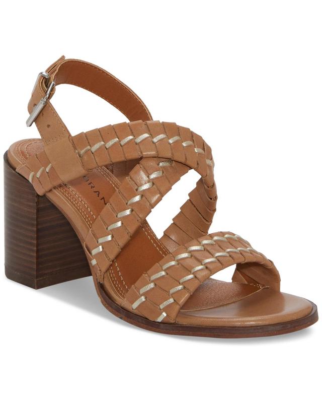 Lucky Brand Womens Dabene Woven Strappy Slingback Block-Heel Sandals Product Image