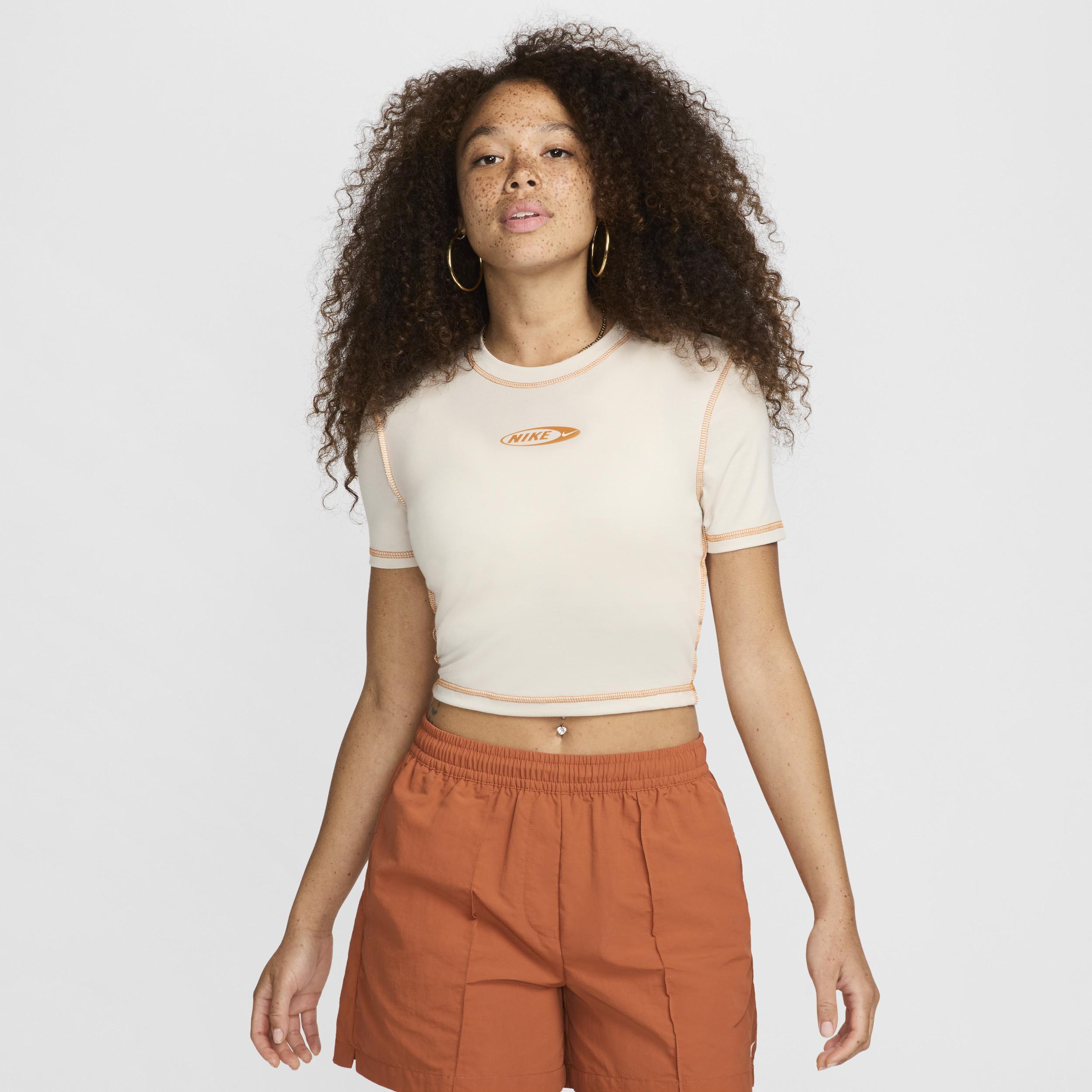 Women's Nike Sportswear Chill Knit Slim Cropped T-Shirt Product Image