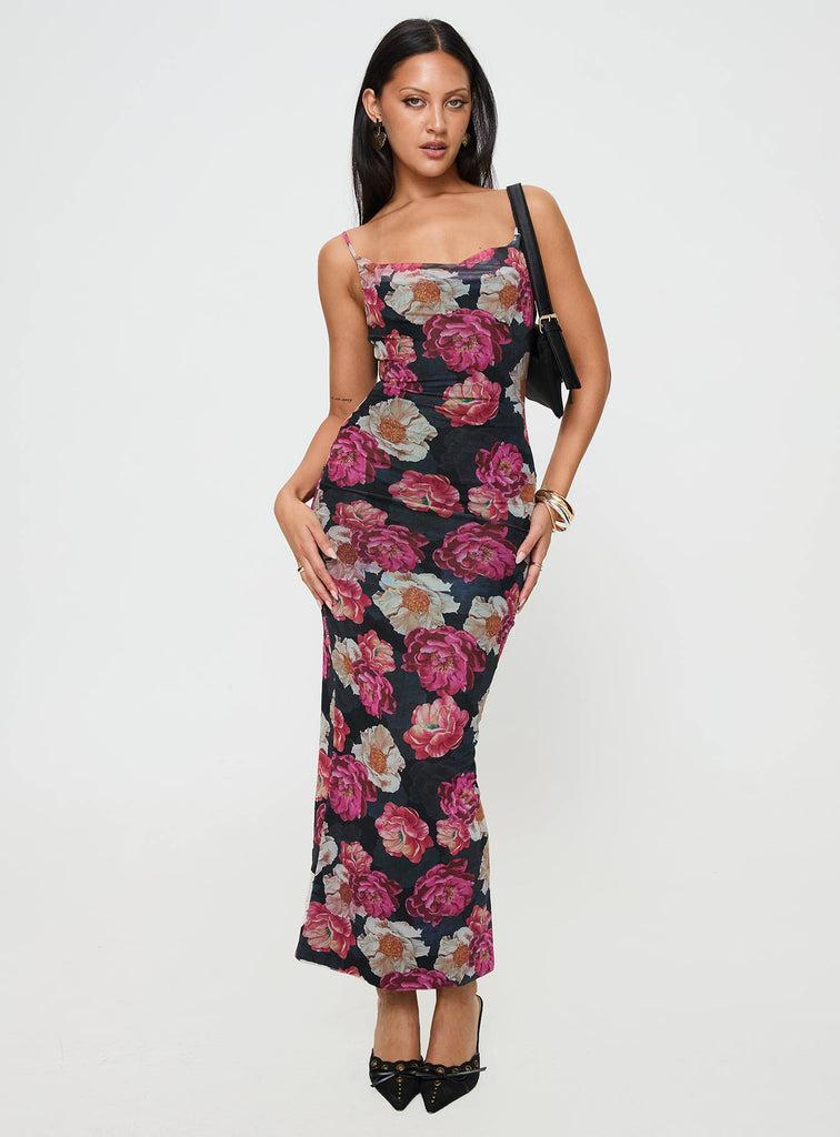 Auley Maxi Dress Multi / Red Floral Product Image