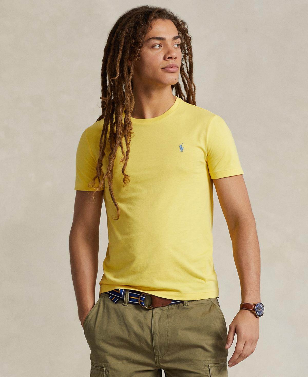 Polo Ralph Lauren Mens Classic-Fit Jersey Crewneck T-Shirt Product Image