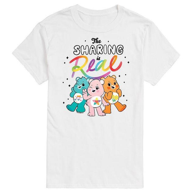 Big & Tall Care Bears The Sharing Is Real Graphic Tee, Mens Product Image