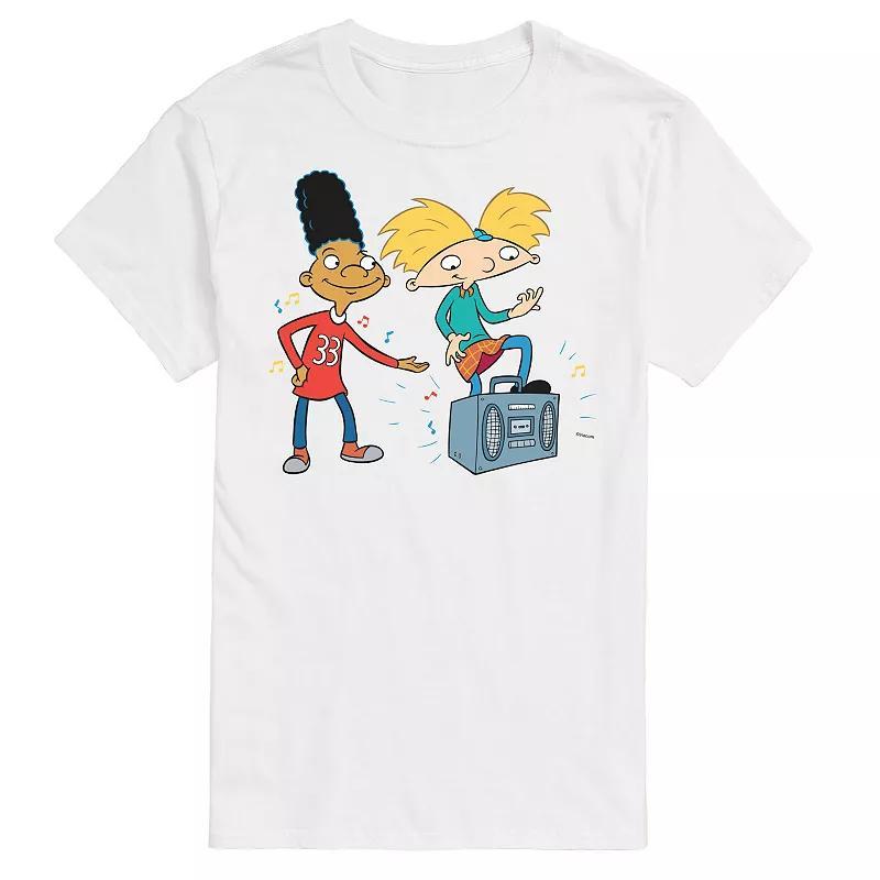 Big & Tall Hey Arnold! Air Guitar Graphic Tee, Mens Product Image