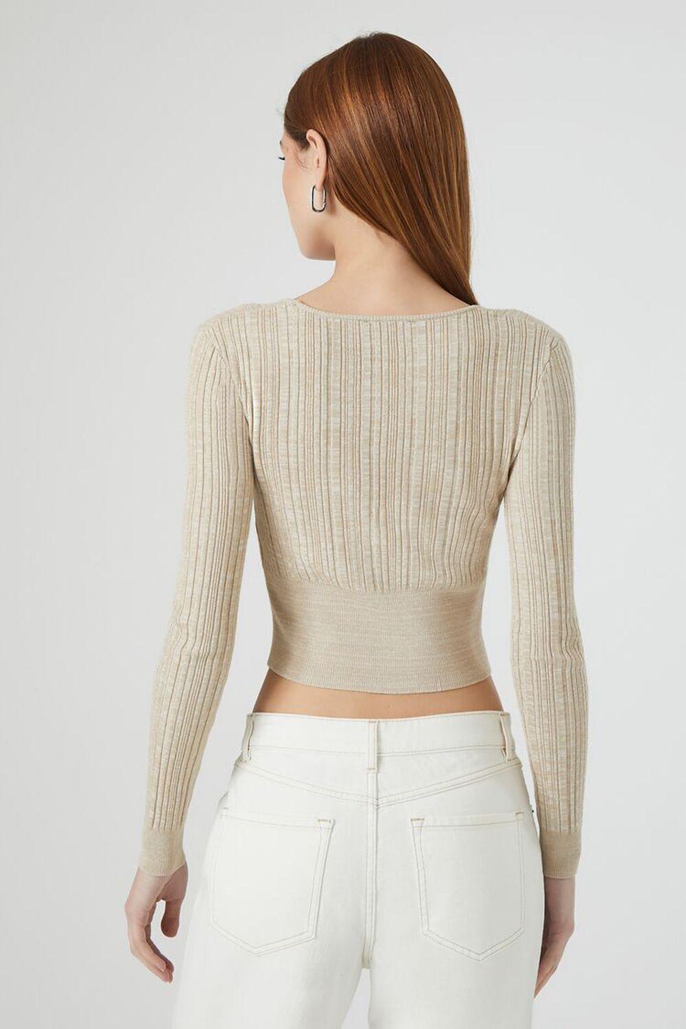 Ribbed Cropped Cardigan Sweater | Forever 21 Product Image