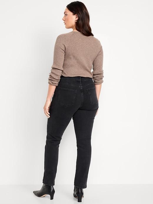 High-Waisted Vintage Slim Jeans Product Image