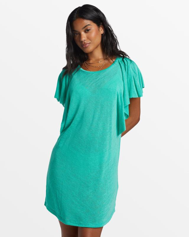 Out For Waves Cover-Up Dress - Tropical Green Female Product Image