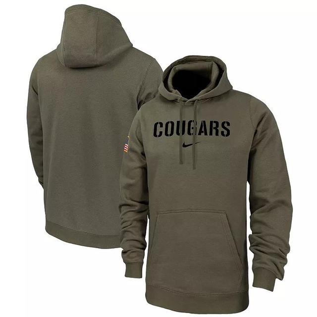 Mens Nike Olive Washington State Cougars Military Pack Club Fleece Pullover Hoodie Product Image