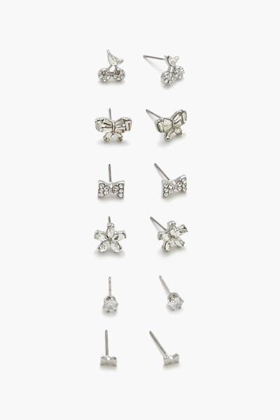 Rhinestone Stud Earring Set | Forever 21 Product Image