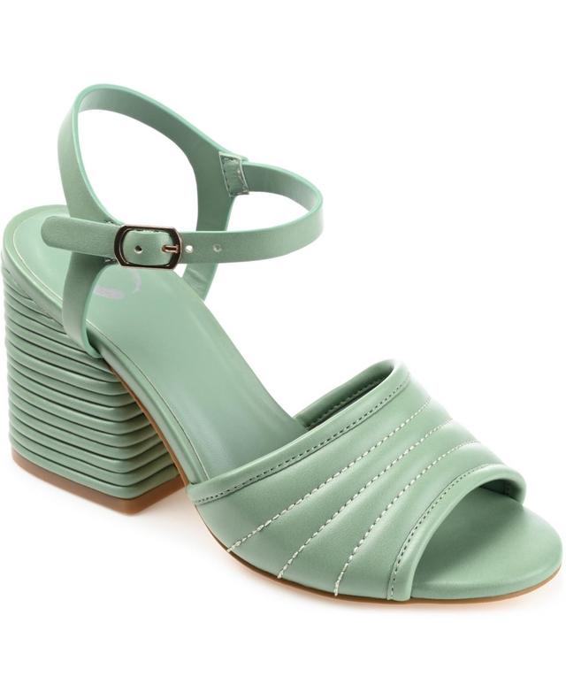 Journee Collection Womens Charmaine Block Heel Sandals Product Image