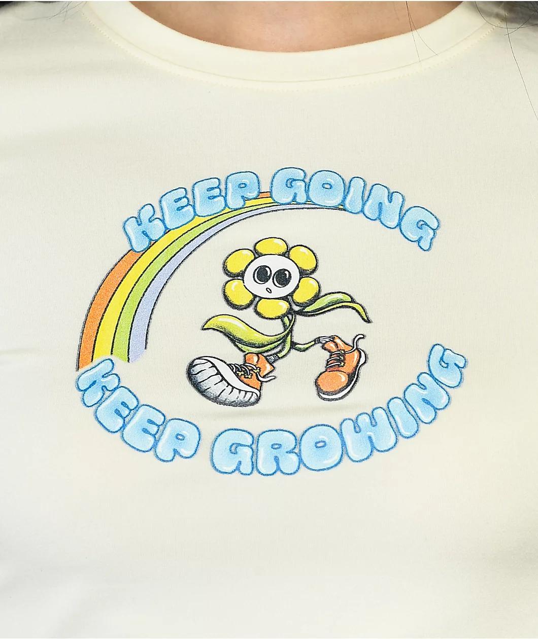 A.LAB Freckle Keep Growing Cream Crop Long Sleeve T-Shirt Product Image