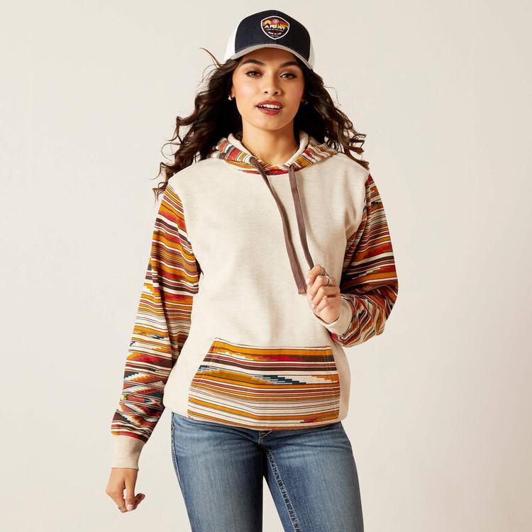 SALE Ariat® Ladies Chimayo Print Hoodie - Sunset Saltillo Aztec Print Product Image