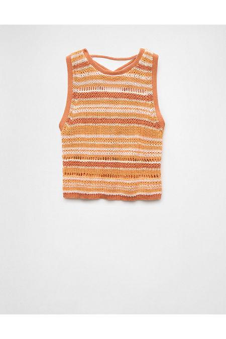 AE Lace-Up Back Sweater Tank Top Womens product image