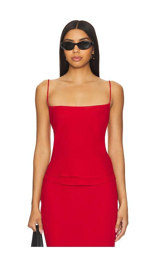 Lovers and Friends Mischa Top in Bright Red Product Image